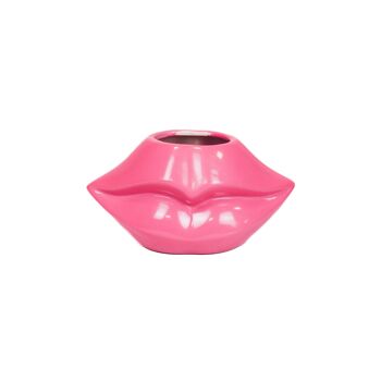Pot HV Lips Don't Lie - Rose Néon - 21x19x11cm 1