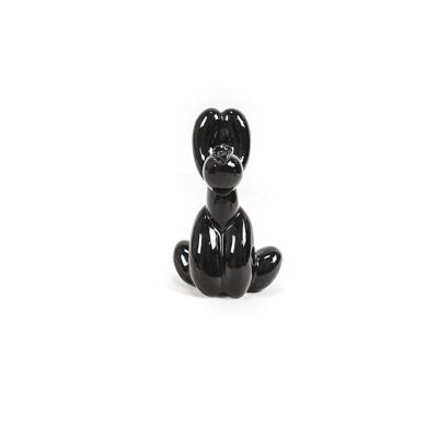 HV Kackender Ballonhund – 24 x 9 x 14 cm – Schwarz