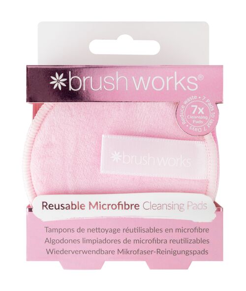 Brushworks Reusable Microfibre Cleansing Pads - 7 Pieces