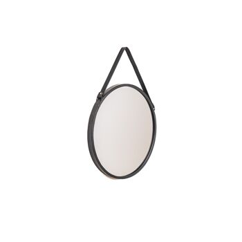 Miroir rond en métal HV-Noir- Ø50cm 2