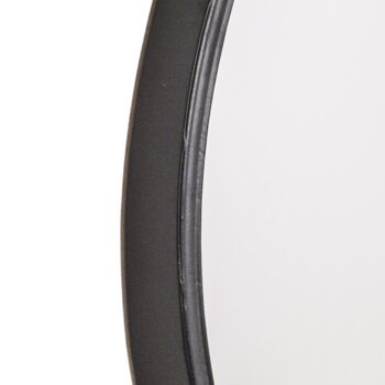 Miroir rond en métal HV-Noir- Ø50cm 3