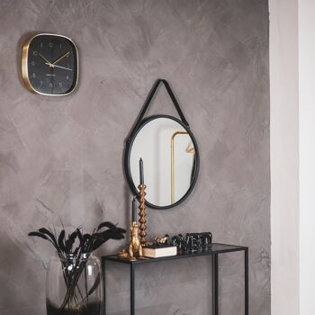 Miroir rond en métal HV-Noir- Ø50cm 8