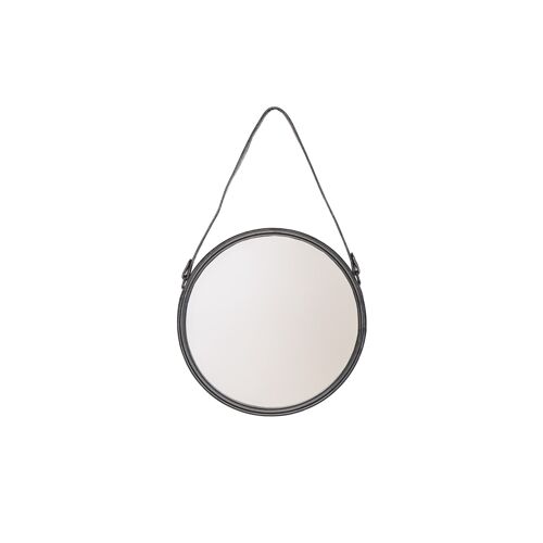 HV Round Metal Mirror-Black-Ø30cm