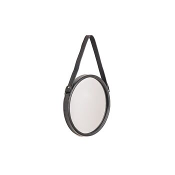 Miroir rond en métal HV-Noir-Ø30cm 2