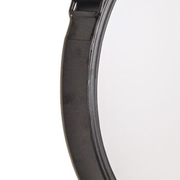 Miroir rond en métal HV-Noir-Ø30cm 3