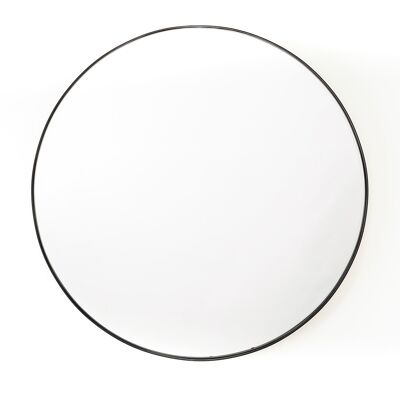 Specchio rotondo HV 80 cm nero