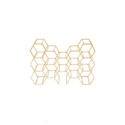 HV Wine Rack Gold- 44,5x15,5x29cm