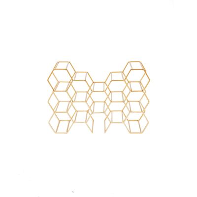HV Wine Rack Gold - 44.5x15.5x29cm