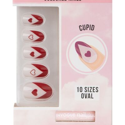 Invogue Valentines Oval Nails - Cupid