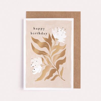 Ruhige Blumen-Geburtstagskarte | Weibliche Geburtstagskarten | Weibliche Geburtstagskarten | Geburtstagskarten für Mama