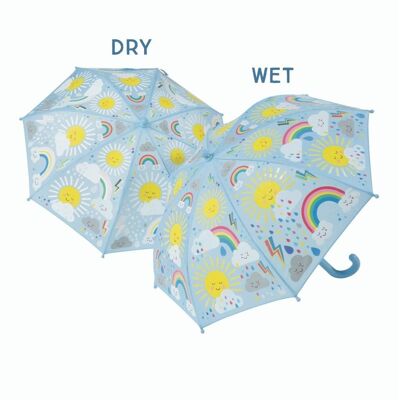 43P6403 – Farbwechselnder Regenschirm – Sonne und Wolken
