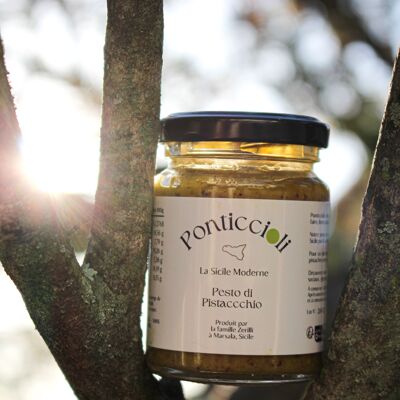 Pesto de pistacho - Pesto di pistacchio 90g Productos sicilianos