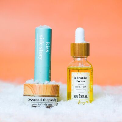 Christmas discovery box - treatments and pure and raw oils - Hair, face, body