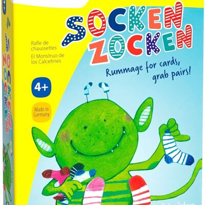 HABA Socken Zocken - Juego de memoria y combinación de calcetines Lucky Dip