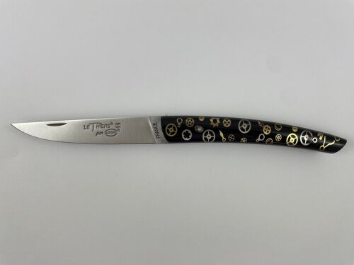 Couteau de poche Le Thiers Pote plein manche 12 cm - Inclusion montre