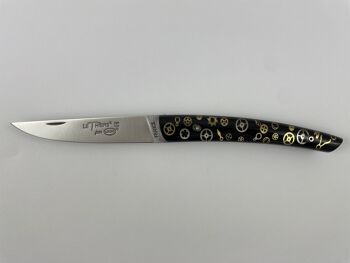 Couteau de poche Le Thiers Pote plein manche 12 cm - Inclusion montre 1