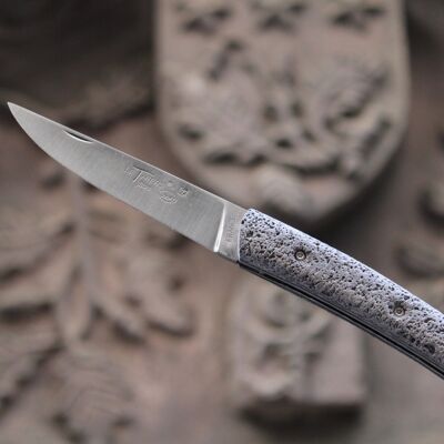 Full handle Le Thiers Pote knife 12 cm - Lava stone