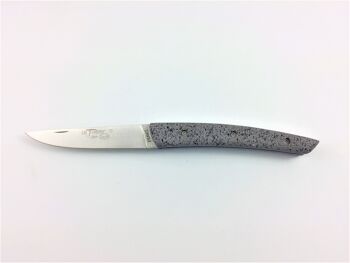 Couteau Le Thiers Pote plein manche 12 cm - Pierre de Lave 2