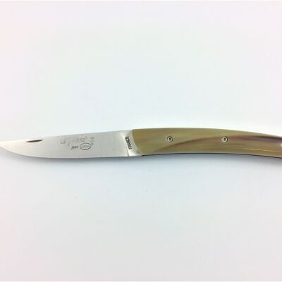 Full handle Le Thiers Pote knife 12 cm - Blonde horn