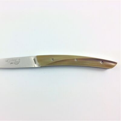 Full handle Le Thiers Pote knife 12 cm - Blonde horn
