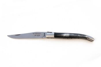 Couteau Le Laguiole 11 cm Plein manche 2 mitres en Genévrier 1