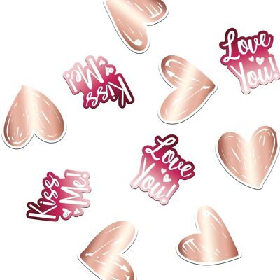 Confettis de table - Ombre Love - 45 pièces