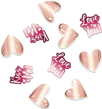 Confettis de table - Ombre Love - 45 pièces 1