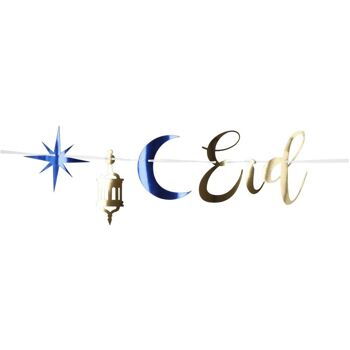 Guirlande de lettres 'Eid Mubarak' - 1,5 mètres 2