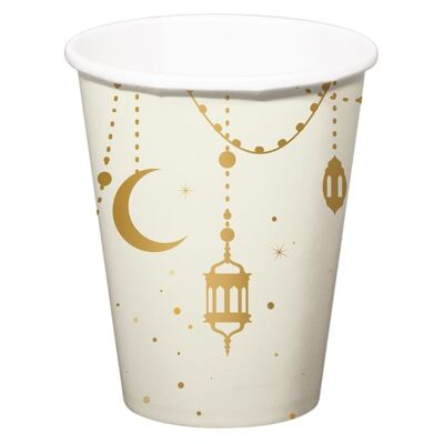 Disposable Cups Eid Mubarak 250 ml - 8 pieces