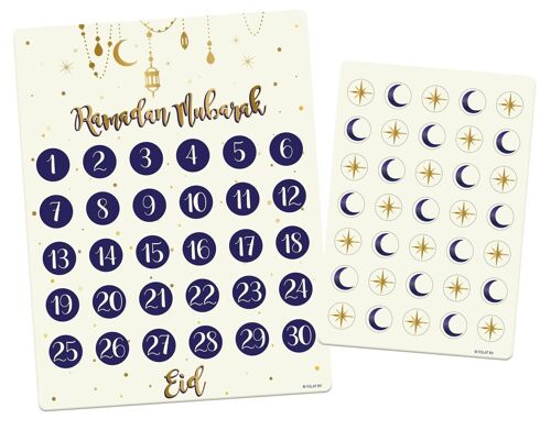 Countdown calendar 'Ramadan Mubarak' - Eid Mubarak