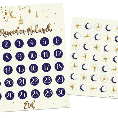 Countdown calendar 'Ramadan Mubarak' - Eid Mubarak