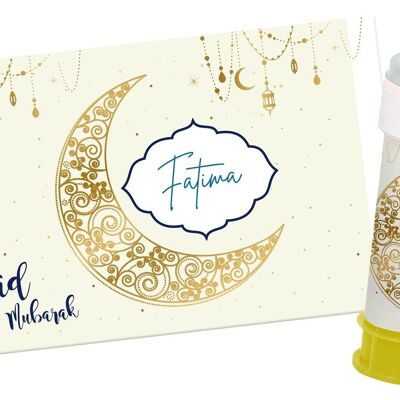 Pegatinas de burbujas de jabón 'Eid Mubarak' - 6 piezas