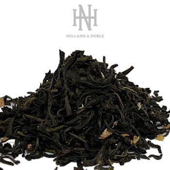 Holland & Noble - Jasmine - Thé noir - Thé au jasmin de qualité supérieure à la fleur de jasmin - 100 grammes de thé en vrac dans une boîte à thé de luxe - avec 50 sachets filtre à thé gratuits 2