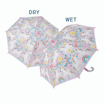 43P6402 - Parapluie changeant de couleur - Licorne