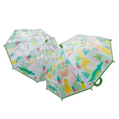 38P3397 – Farbwechselnder Regenschirm – Dschungel