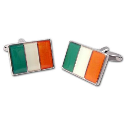 Manschettenknöpfe mit irischer Flagge