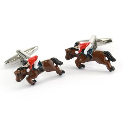 Horse Jumping Cufflinks