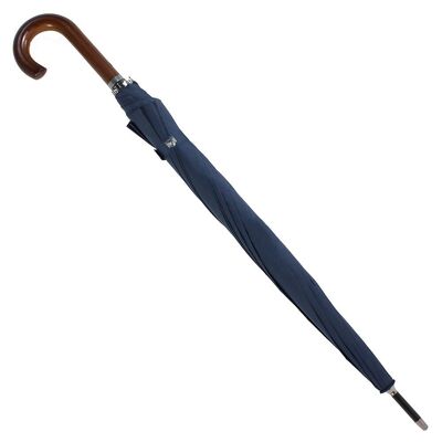 Parapluie long bleu marine à ouverture automatique