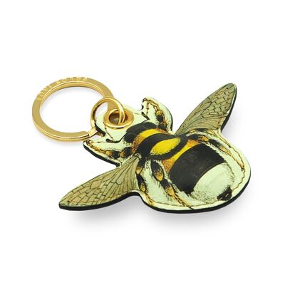 Leather Key Ring / Bag Charm - Bee