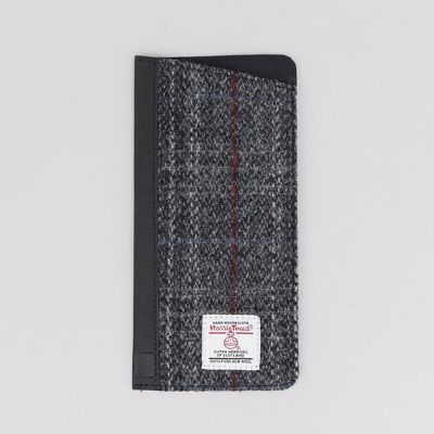 Graues Harris Tweed Brillenetui