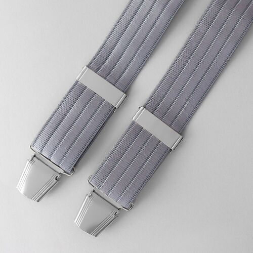 Grey Stripe Wedding Braces