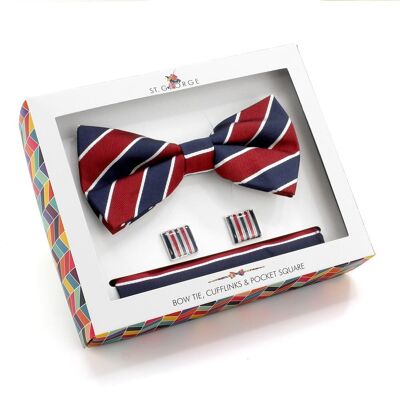 Grey Stripe Matching Gift Set