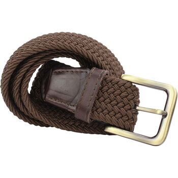 Ceinture élastique Luffenham 35 mm marron 3