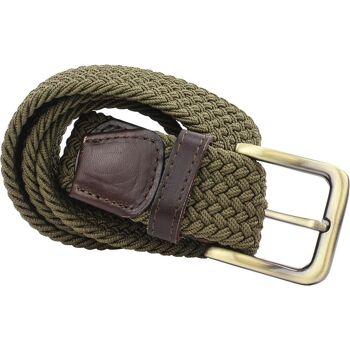 Ceinture élastique Luffenham 35 mm olive 1