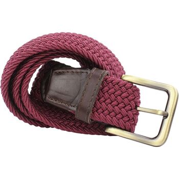 Ceinture élastique Luffenham 35 mm bordeaux 1