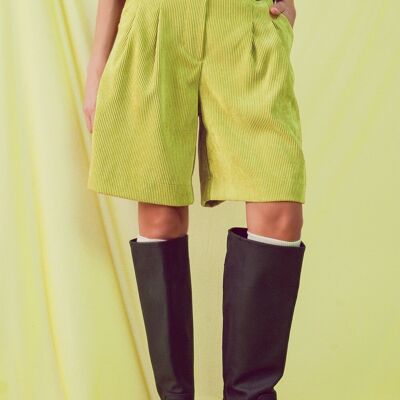 Palangaro corto in corda color lime