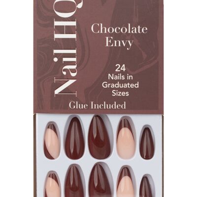 Nail HQ Chocolate Envy Almond Nails