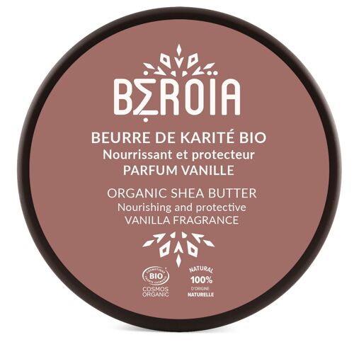 Beurre de Karité Bio - Parfum naturel de vanille