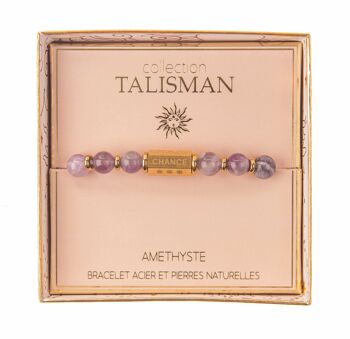 Bracelets Talisman en Acier & Pierres Naturelles 2