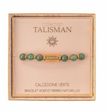 Bracelets Talisman en Acier & Pierres Naturelles 8